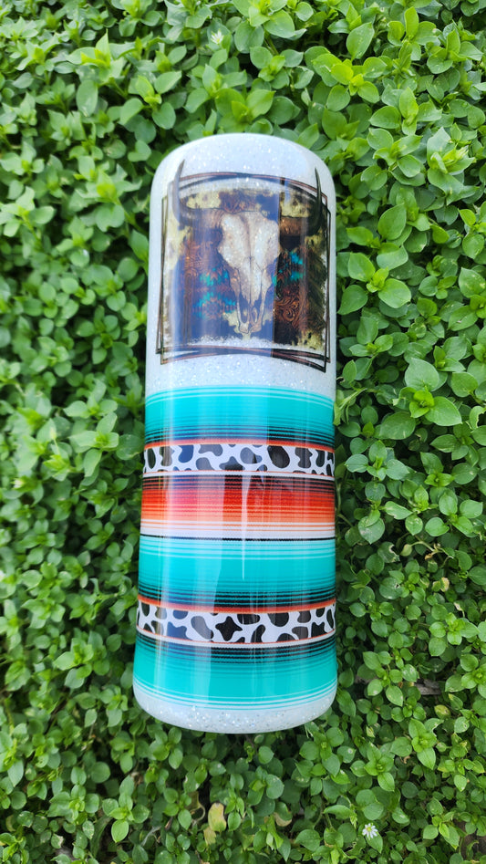 Southwestern Tumbler/20oz Country Tumbler/western Design 