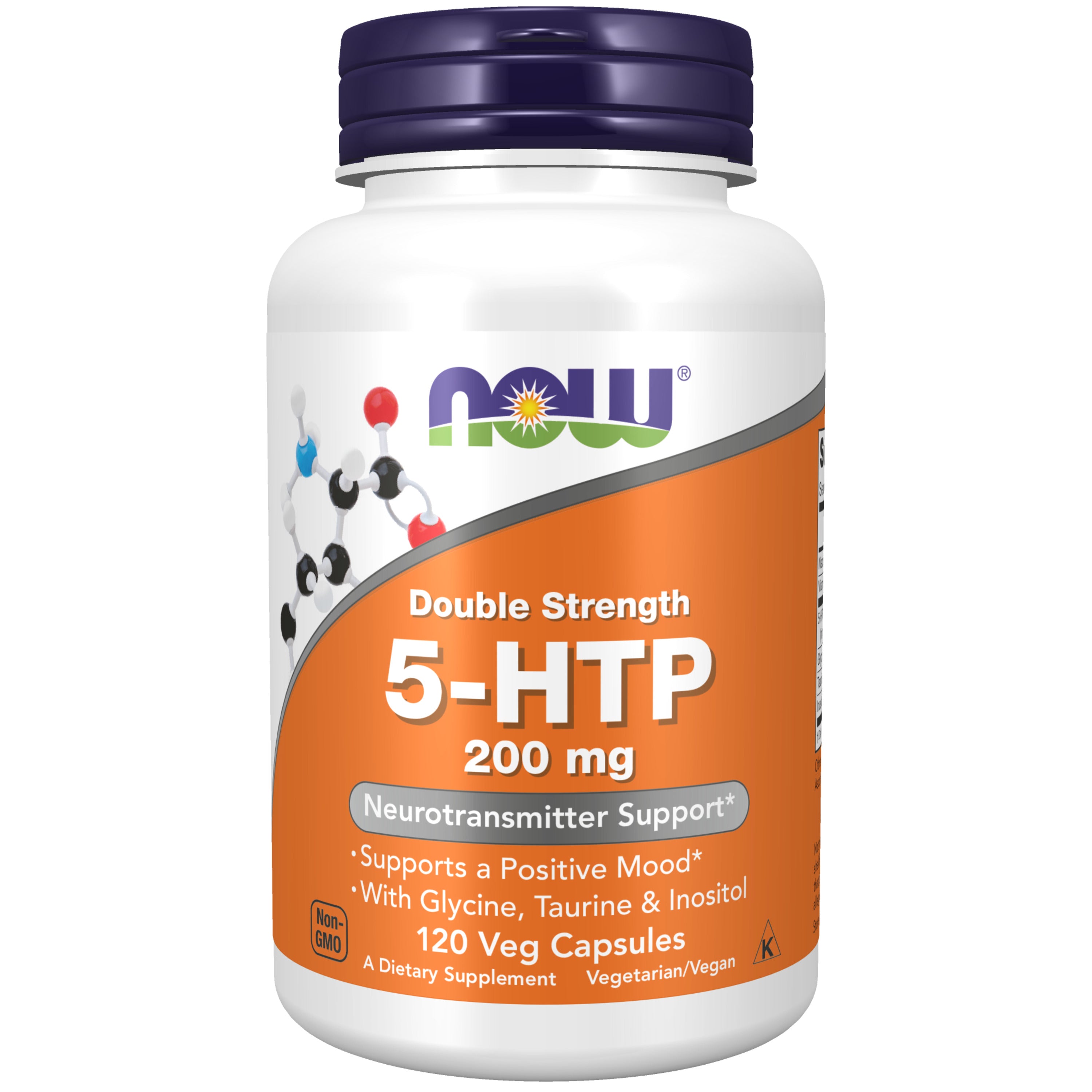 5-HTP, Double Strength 200 mg - 120 Veg Capsules