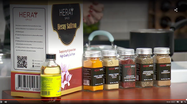 Heray Spice products Afghanistan saffron , caraway seeds, wild cumin and fennel