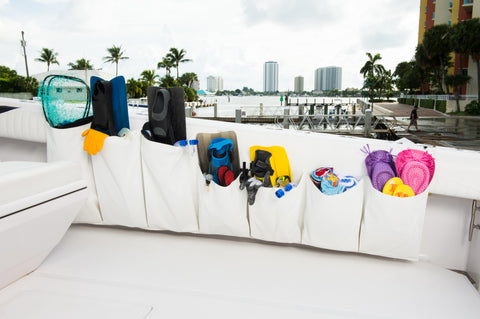 Finholder is a pocket storage organization solution for all boats