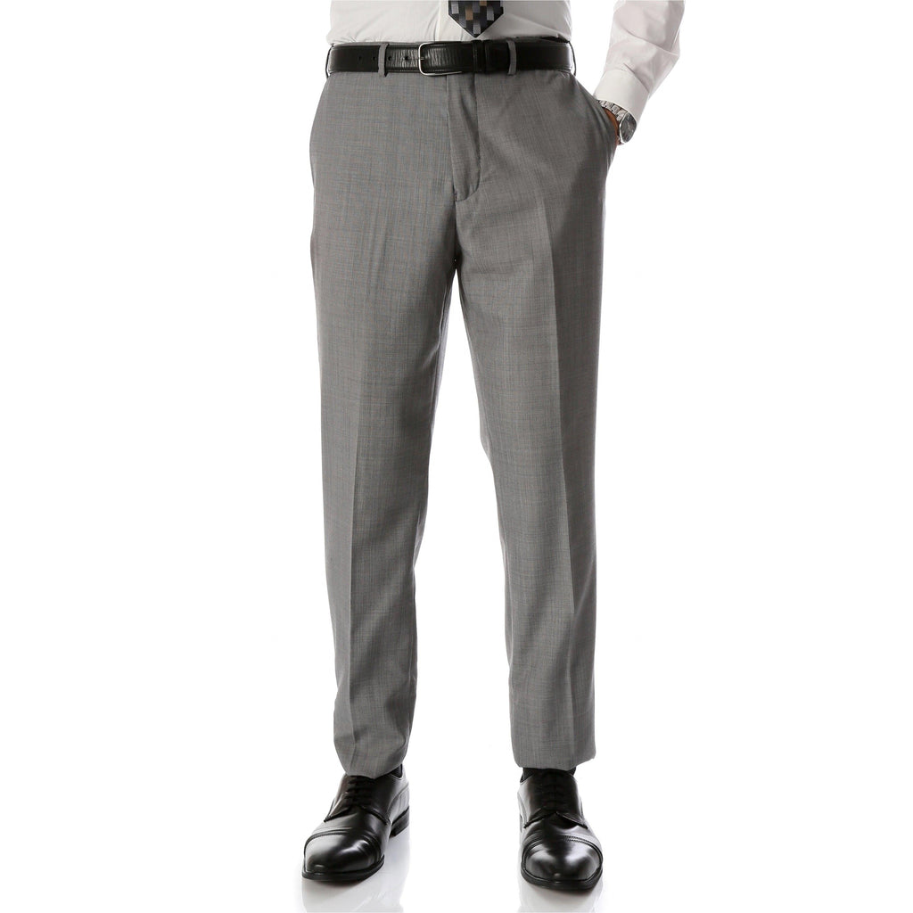 Cantabil Men's Dark Grey Formal Trousers