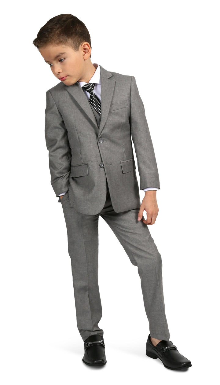 Ferrecci Boys Light Grey Jax Jr 5pc Suit Set – Ferrecci USA