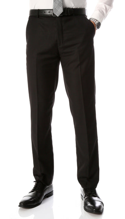 Black Belted Formal Pant (3083263)