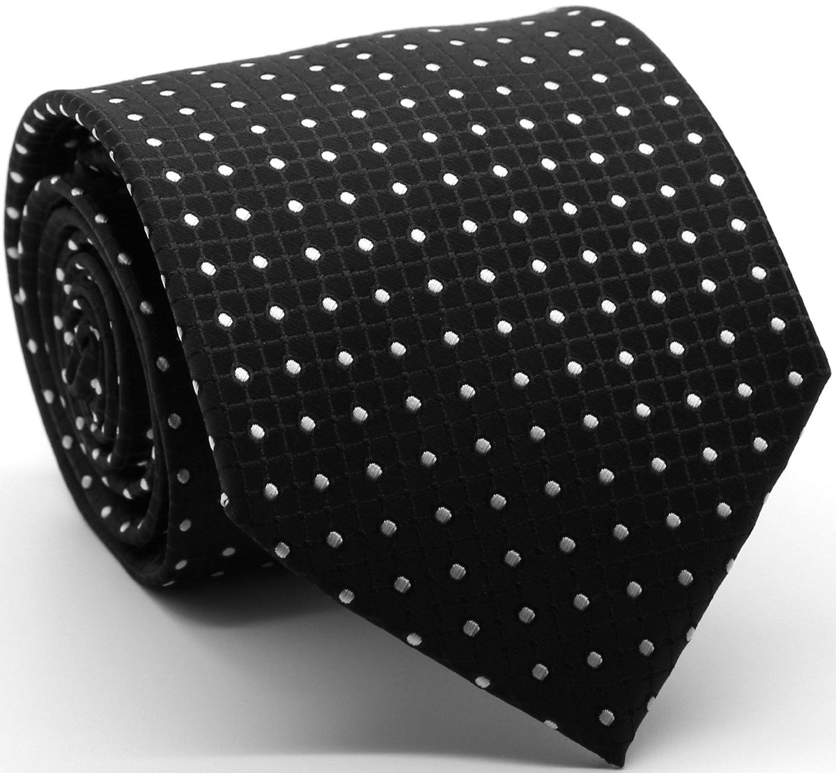 Mens Dads Classic Black Geometric Pattern Business Casual Necktie ...