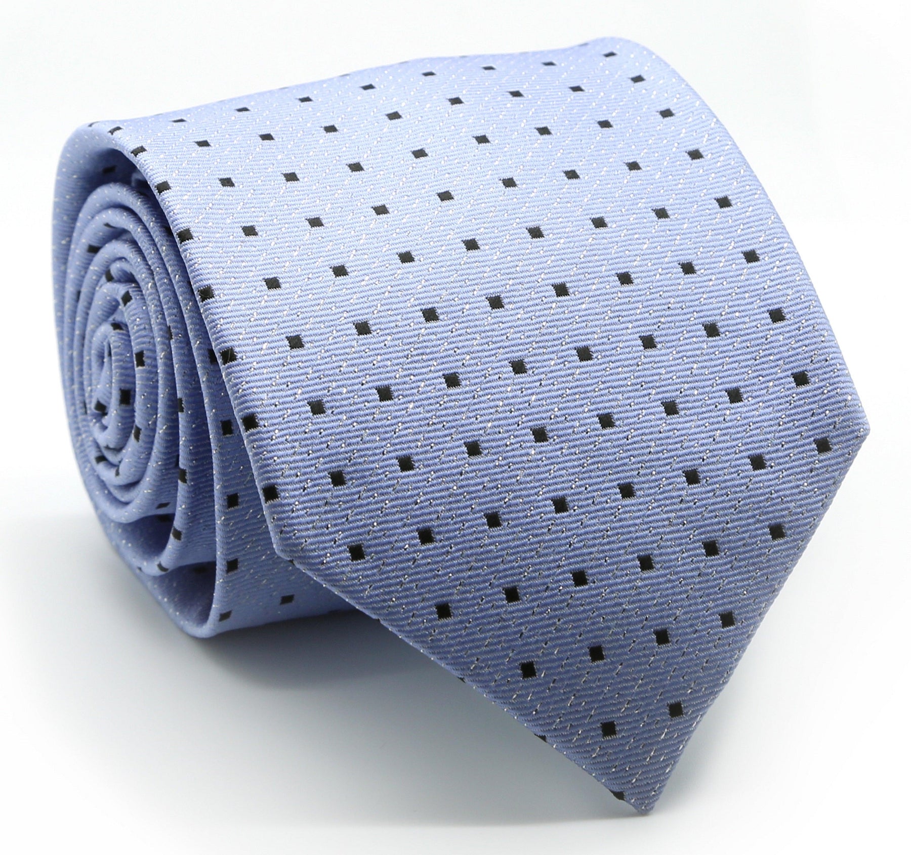 Mens Dads Classic Blue Square Pattern Business Casual Necktie & Hanky ...