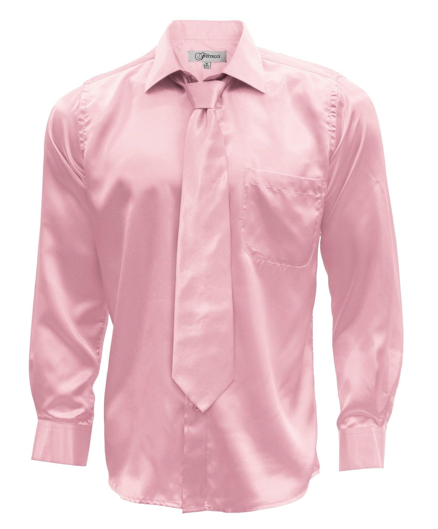 Soft Pink Cotton Satin Men's Shirt – JJAAGG T