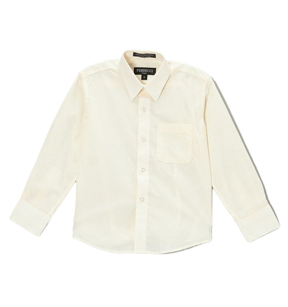 Ferrecci Solid Boys Button Down Dress Shirt – Ferrecci USA