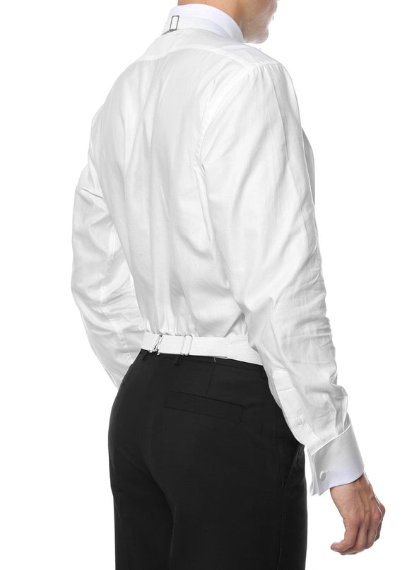 Premium White Pique 100% Cotton Backless Formal Vest - FIT ALL S-XL ...