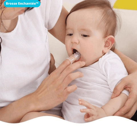 Brosse à dent bébé en silicone douce
