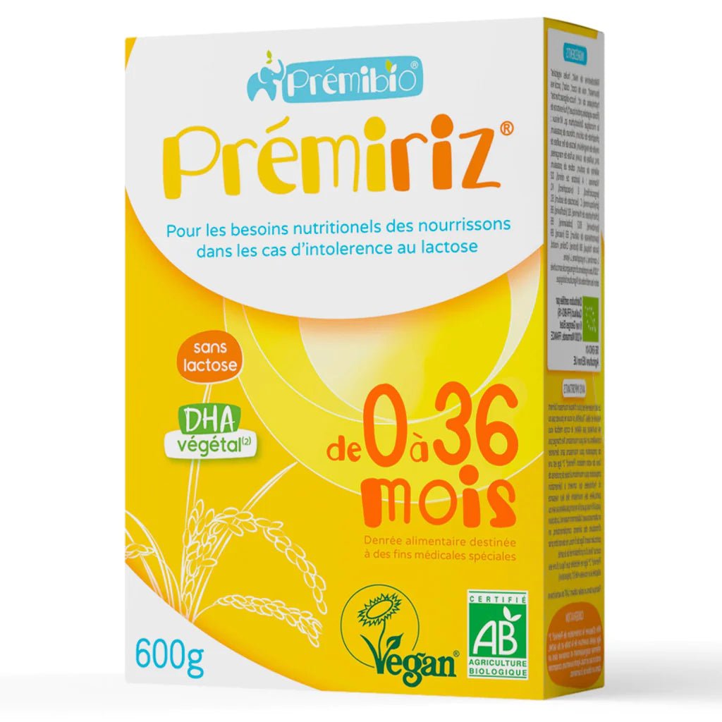 Premibio Premiriz Organic Vegan Formula from Birth to 36 Months