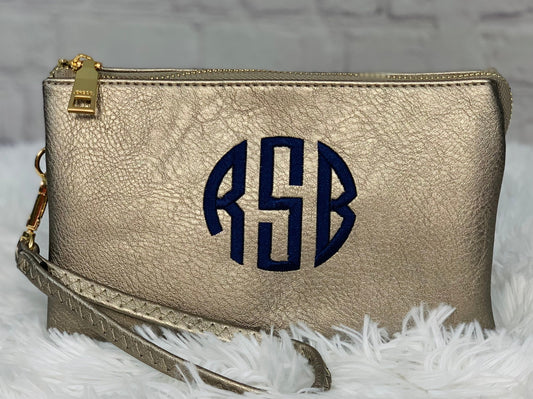 Monogrammed Clutch Crossbody Bag Personalized Clutch 