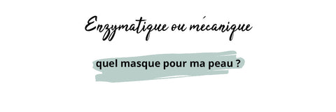 Le masque gommage enzymatique Réjence