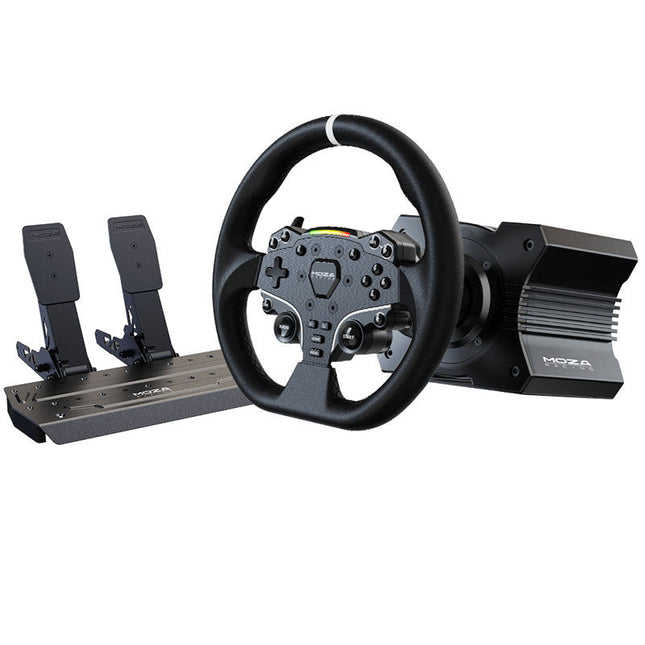 Moza R5 Racing Set (R5 Direct Drive Wheelbase, ES Lenkrad, SR-P Lite  Pedale), B-Stock