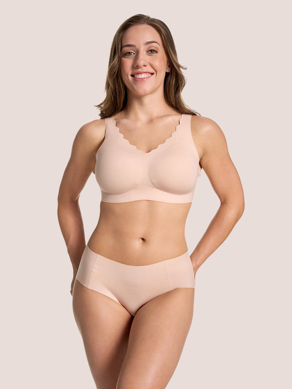 Born For Her - Ultra-Fit Plus Size Seamless T-shirt Bra - EB061