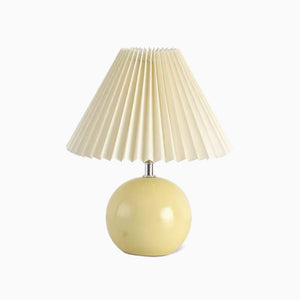 Accordion Pleats Rattan Vintage Table Lamp - Luminoome - Rattan Table Lamp