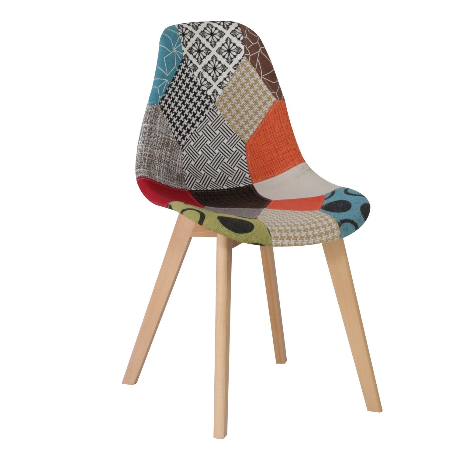 Schilderen aansporing Perforeren 4Pcs Patchwork Chairs | Nordic Modern Minimalist Style Dining Chair –  Grandmarkt