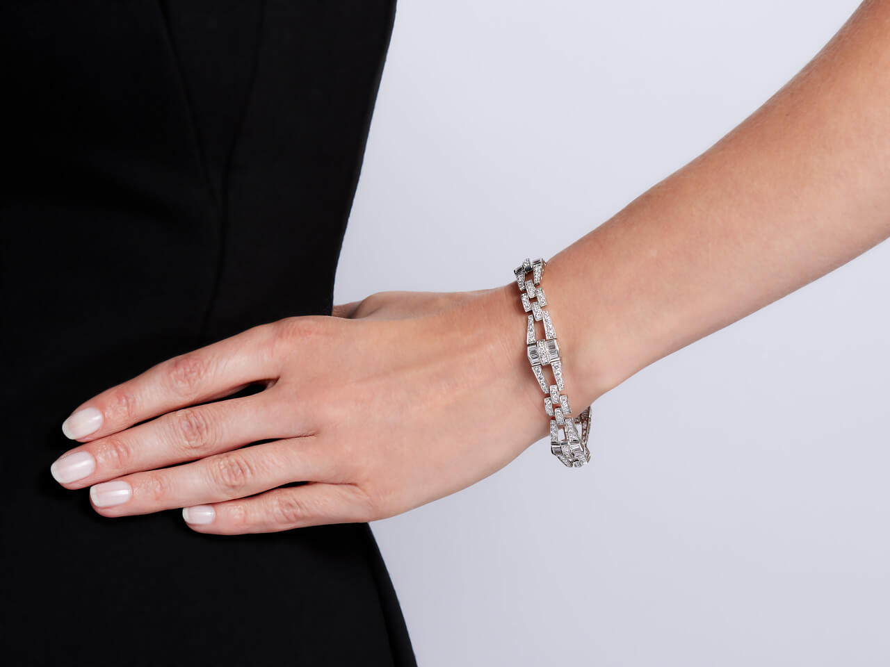 Bridal Tennis Bracelets | Dainty Crystal Gold Bracelet – AMYO Bridal