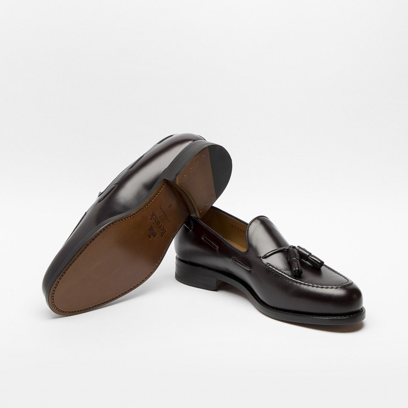 Berwick 8491 tassel loafer in brown leather