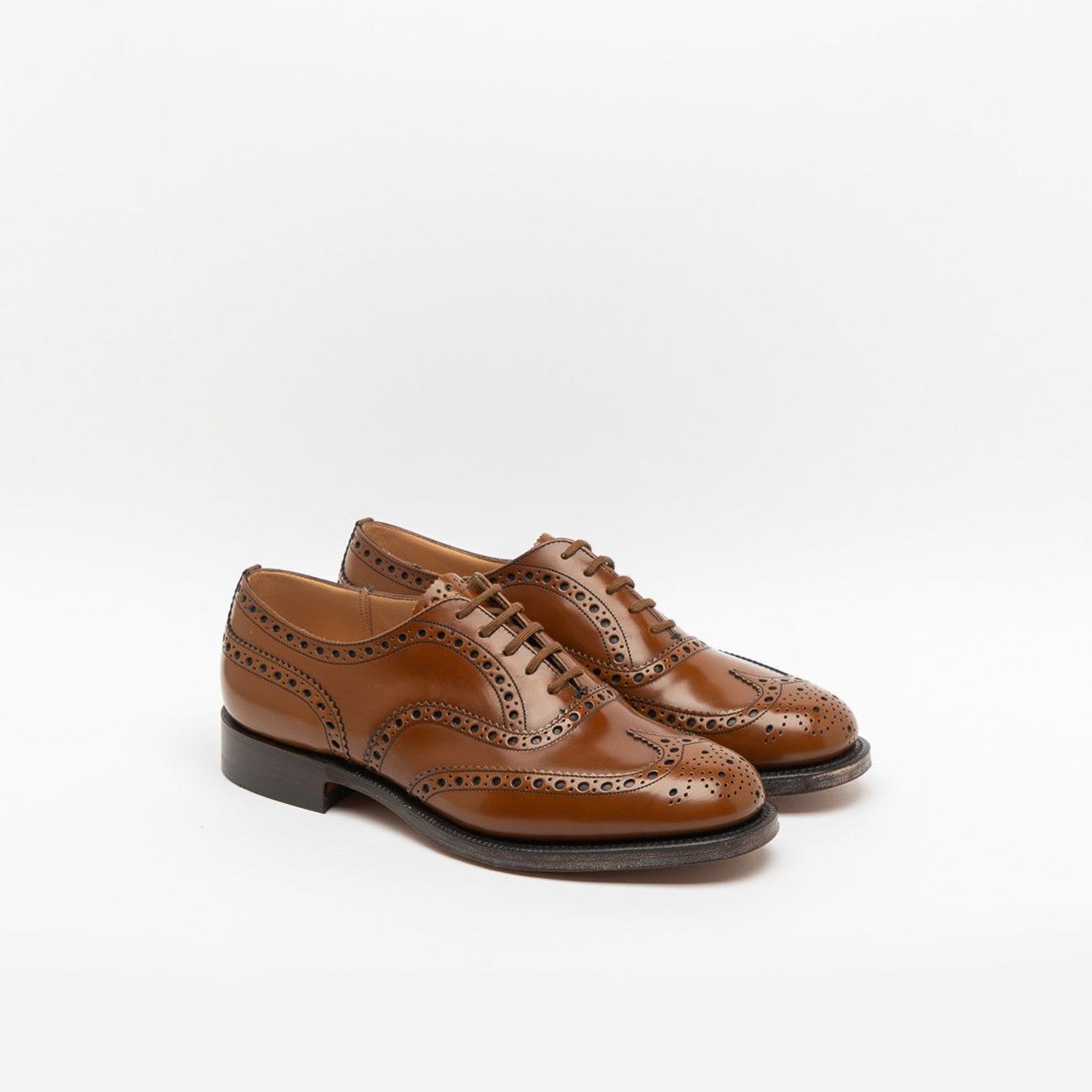 Church's Burwood 81 oxford lace-up in tan-colored brushed leather