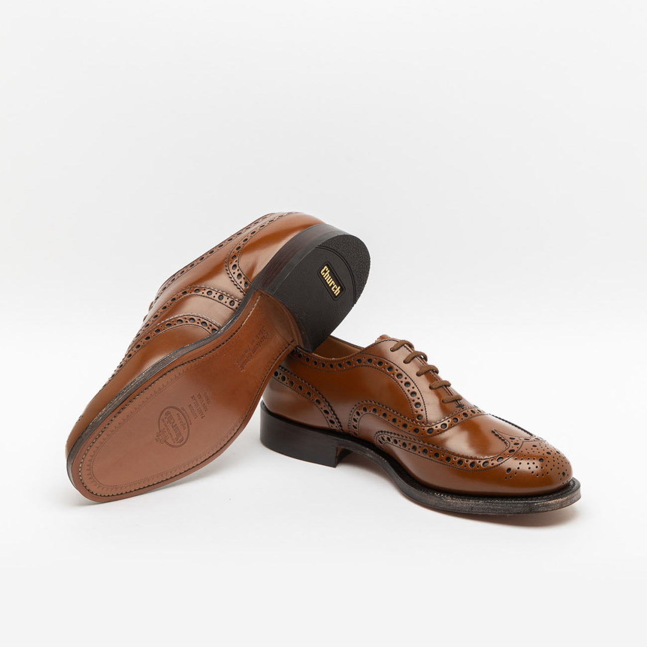 Church's Burwood 81 oxford lace-up in tan-colored brushed leather