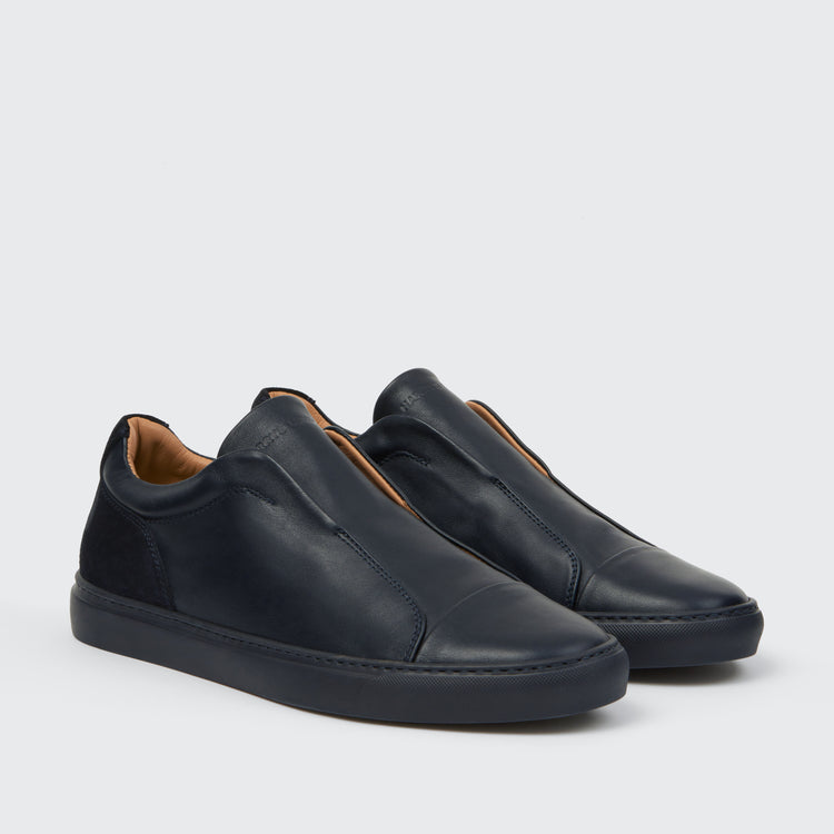 Aaron Suede/Soft Calf Navy - Harrys London - gallery - 2