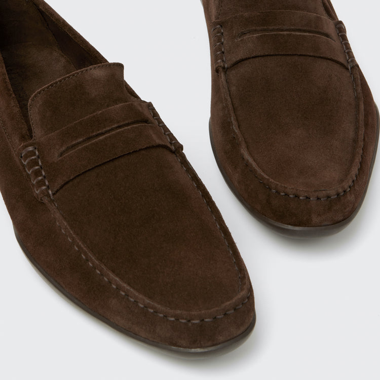 Basel G Full-Grain Suede Dark Brown - Harrys London - product thumbnail - look