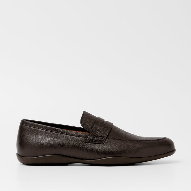 Downing G Soft Milled Calf Dark Brown | Harrys London