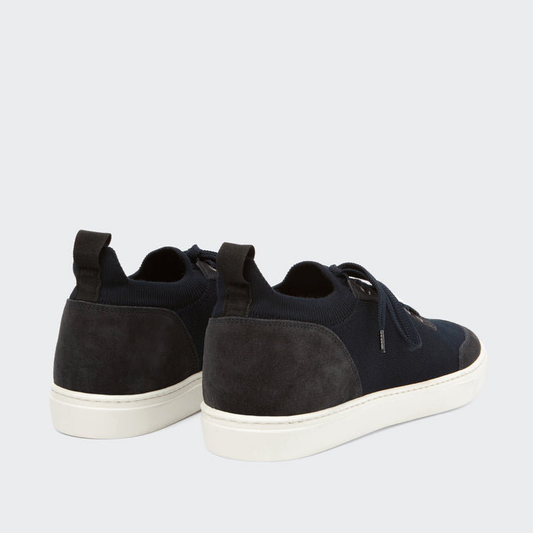 Mack Suede/Cotton Knit Navy - Harrys London - gallery - 3