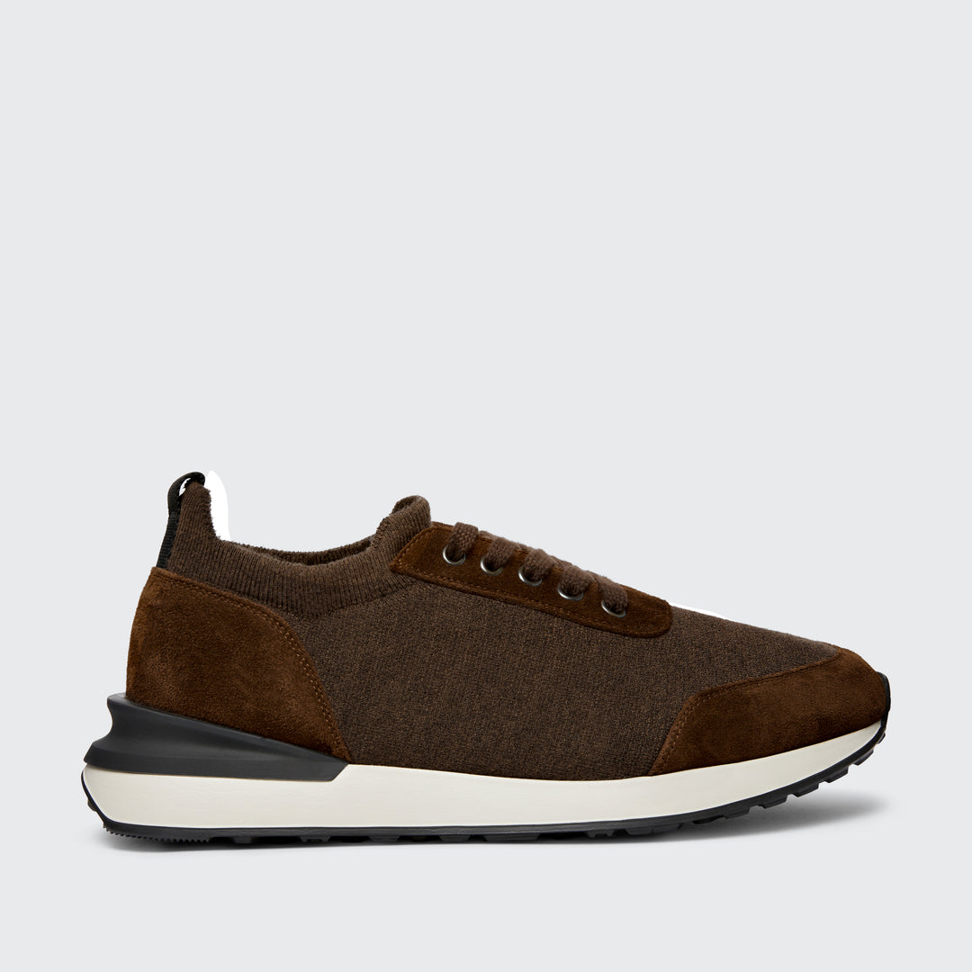 Mallory Knit Wool/Suede Brown - Harrys London - product thumbnail