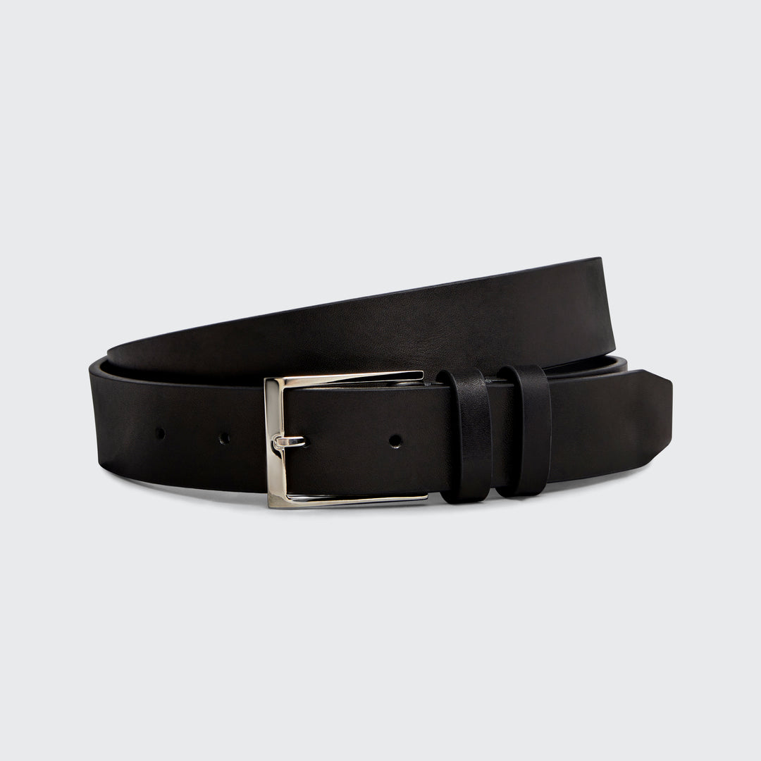 3cm Satin Calf Belt Black - Harrys London - product thumbnail