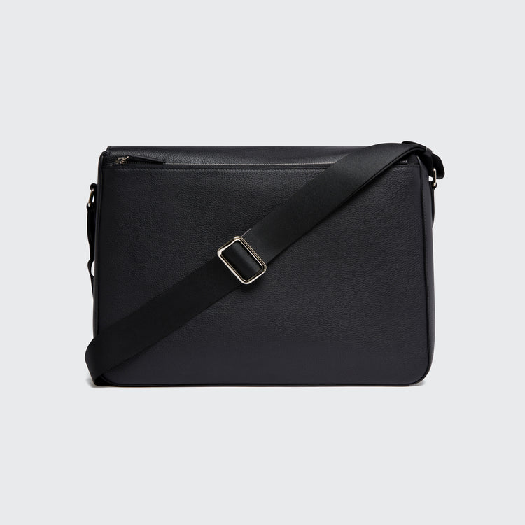 Messenger Grained Leather Black - Harrys London - gallery - 3