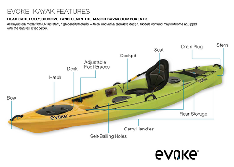 Evoke Navigator120 Sit-on Fishing Kayak