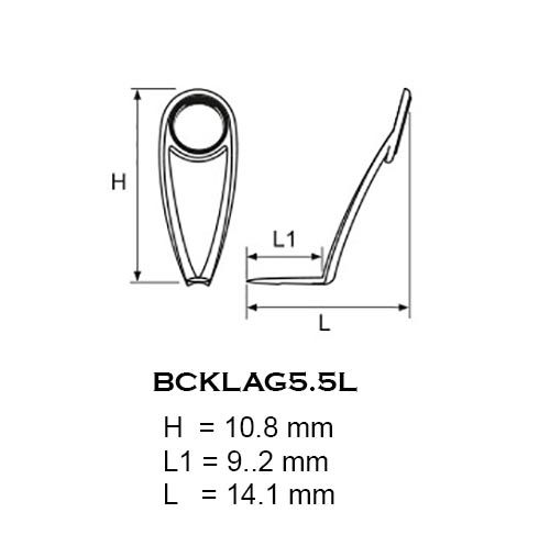 FUJI Alconite K-R Single Leg Guide - bcklag5.5l size chart