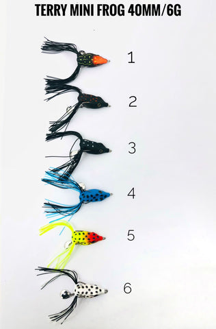 Terry Mini Frog Topwater Lure With Spinner, 4 Cm, 6 Gm
