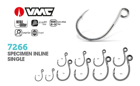 VMC Specimen Inline Single Hooks 7266
