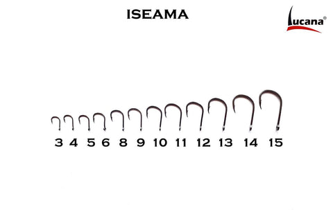 Lucana Iseama High Carbon Steel Hooks chart