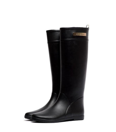 Classic Black Riding Rain Boot | Alice 