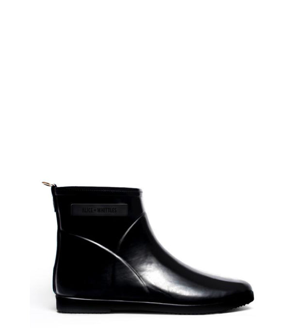 Black Gloss Ankle Boot | Alice + Whittles