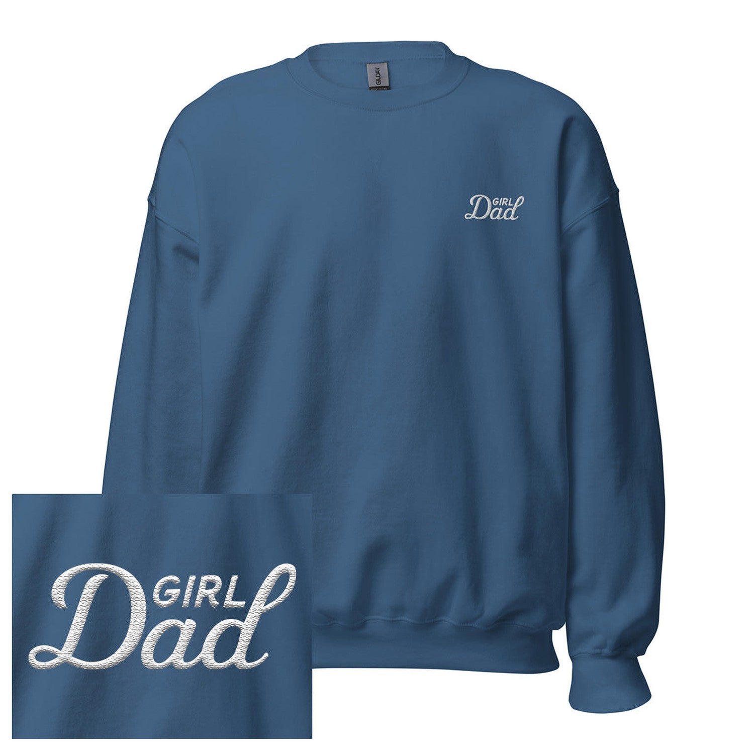 Girl Dad Embroidered Crewneck