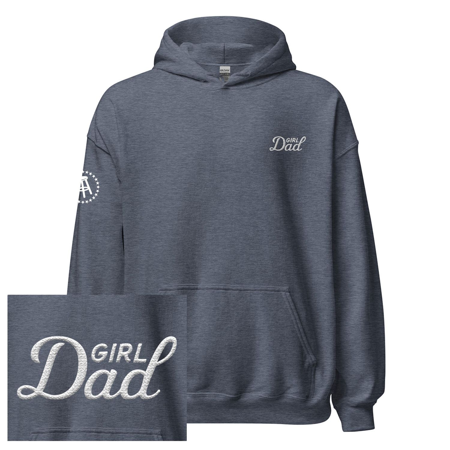 Girl Dad Embroidered Hoodie