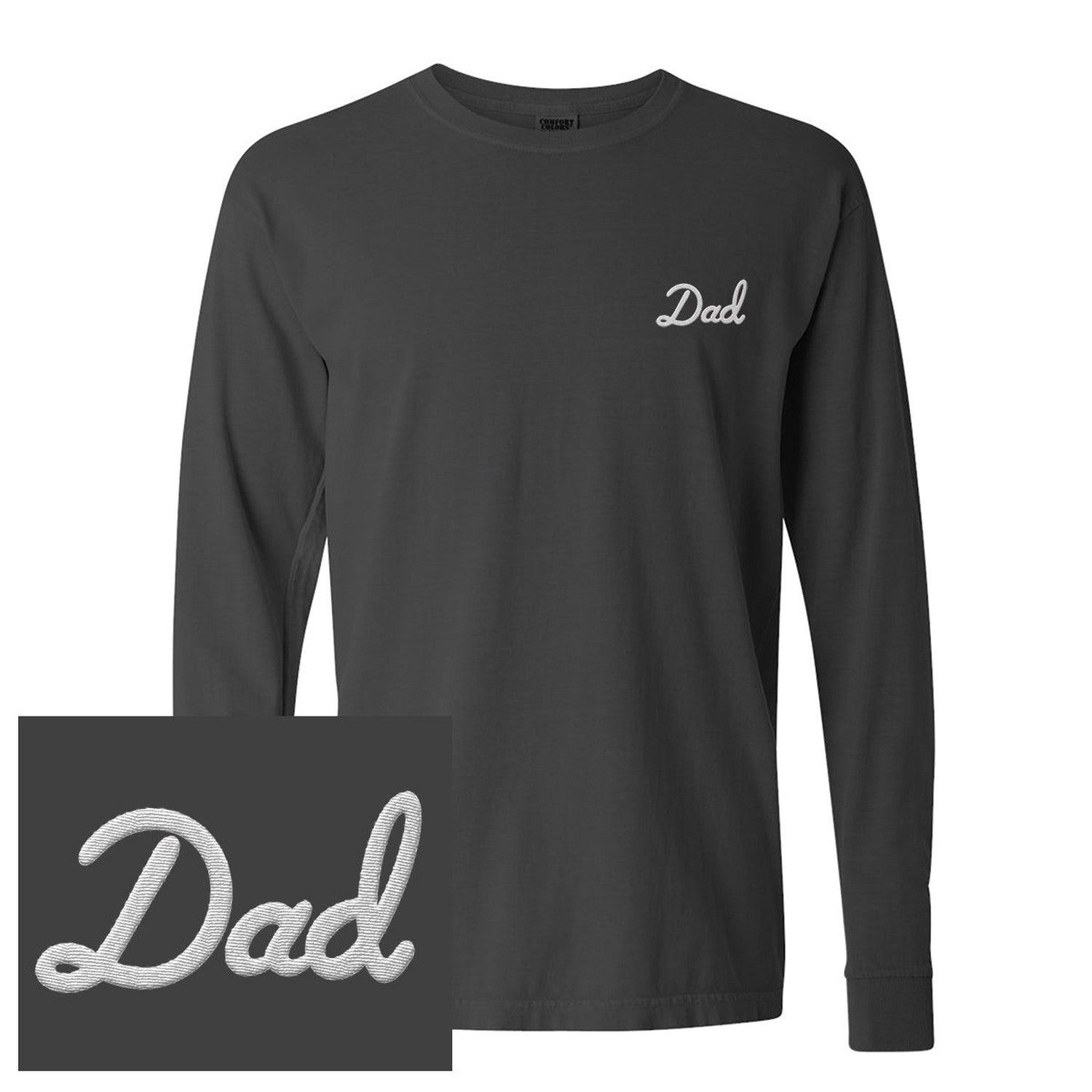 Dad Embroidered Long Sleeve Tee