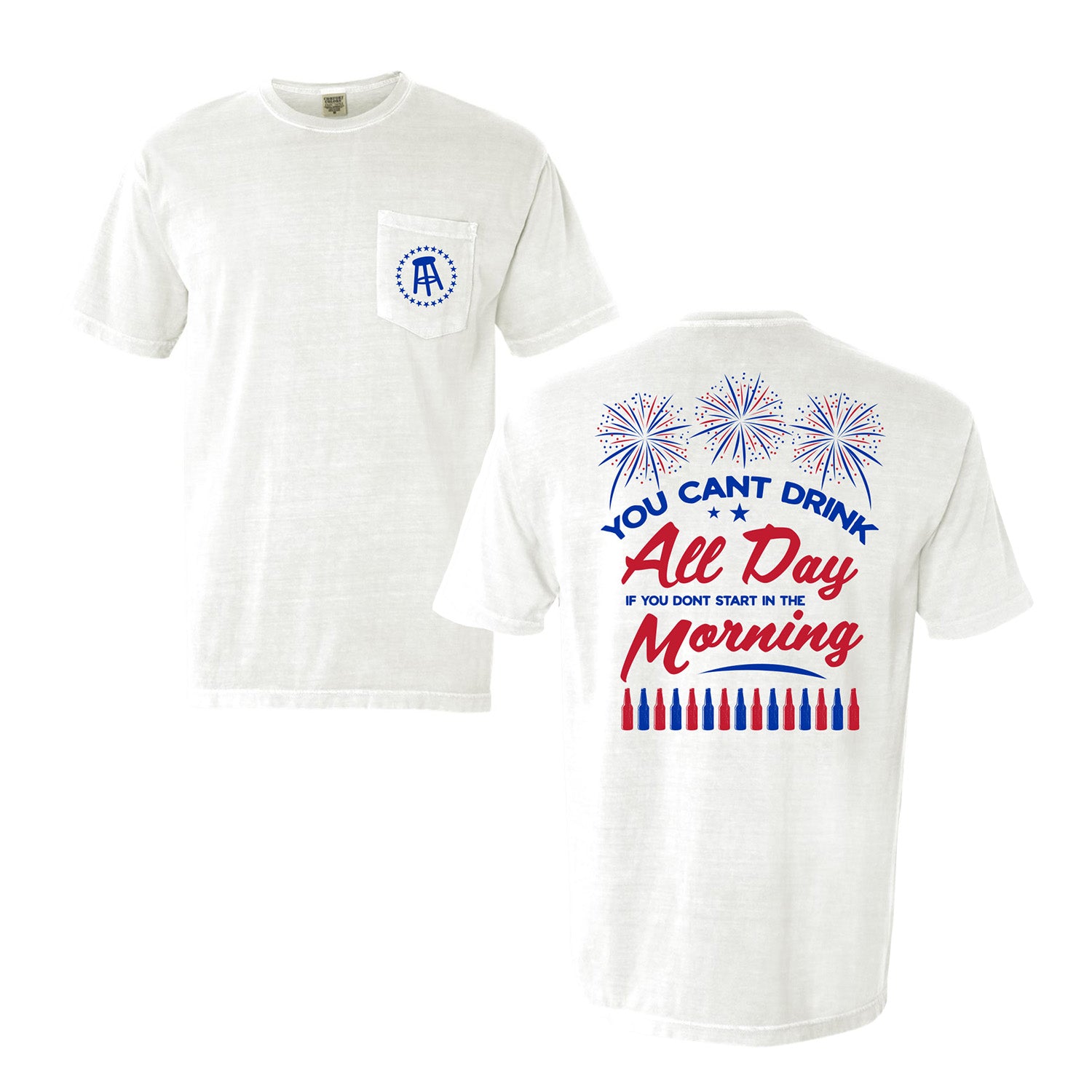 Can't Drink All Day USA Pocket Tee