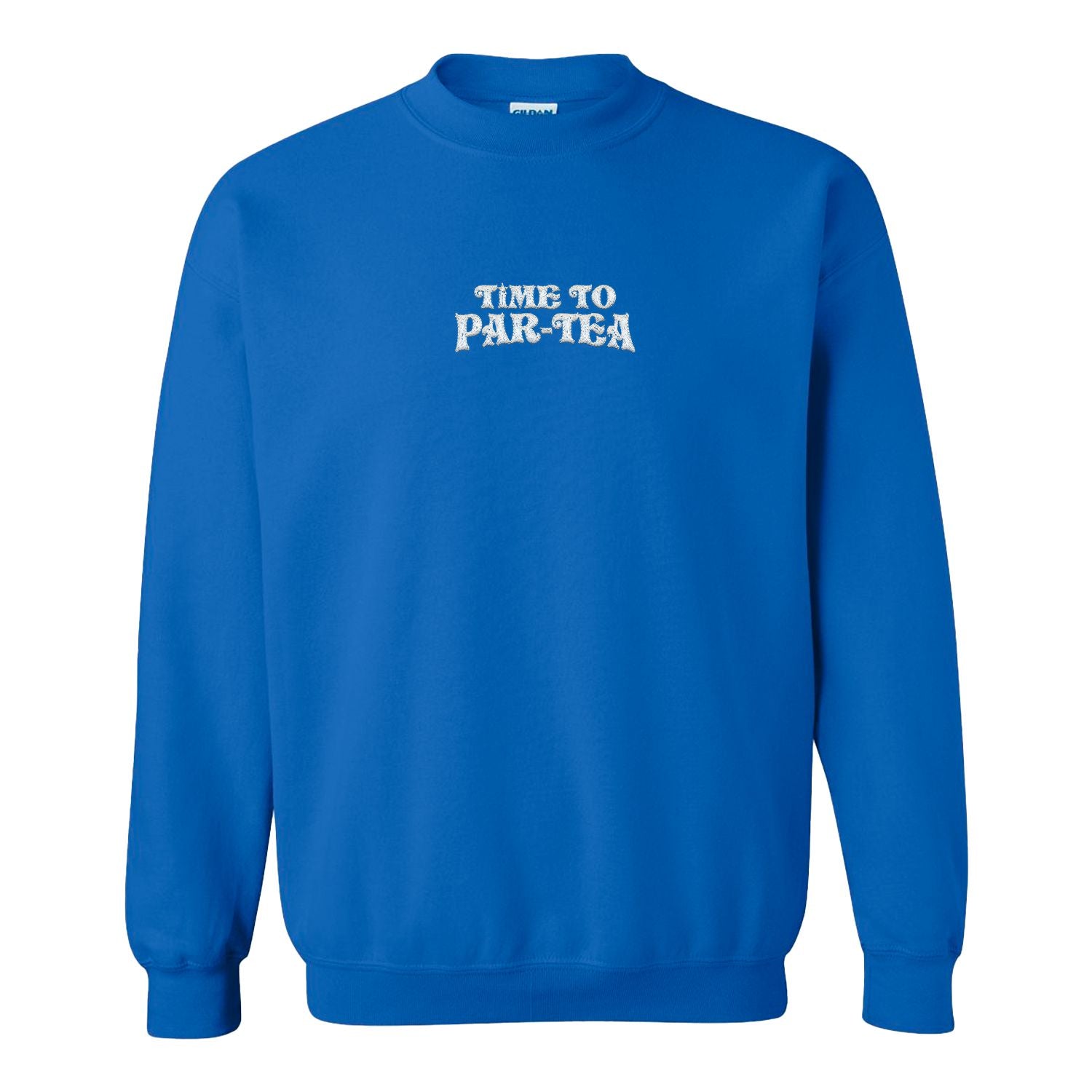 Time To Par-Tea Embroidered Crewneck