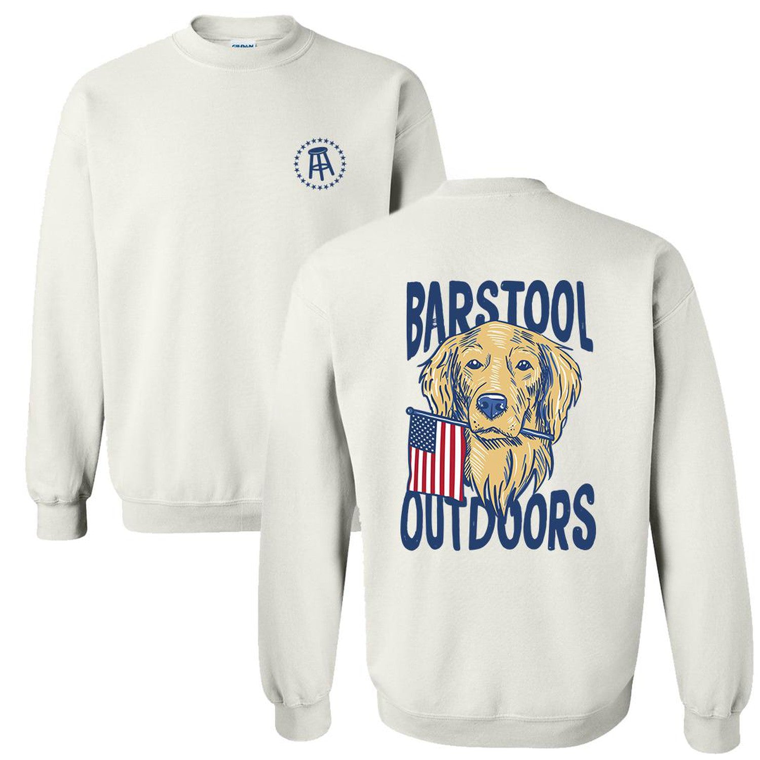 Barstool Outdoors Dog USA Crewneck