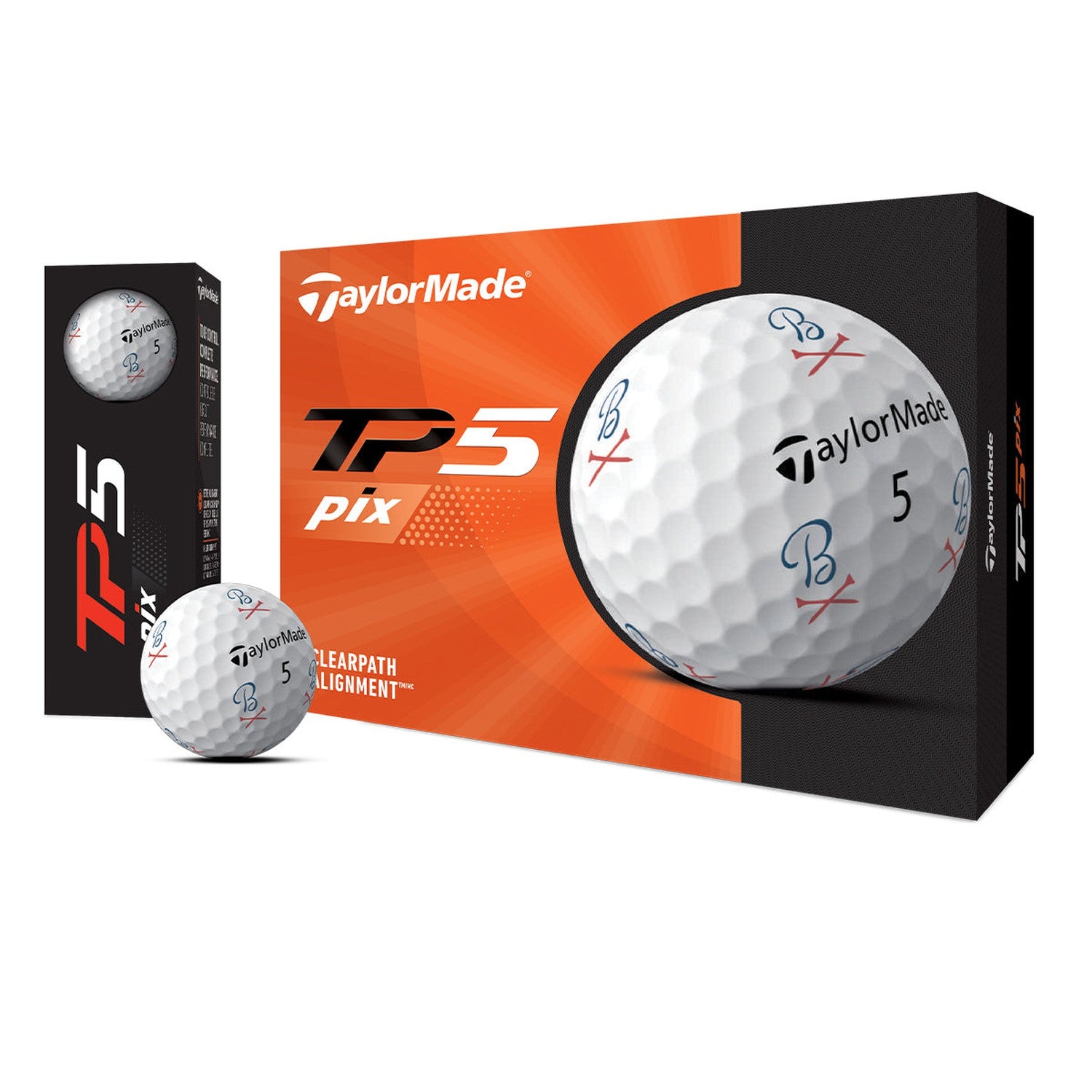 TaylorMade x Barstool Golf Crossed Tee Golf Balls II (1 Dozen)