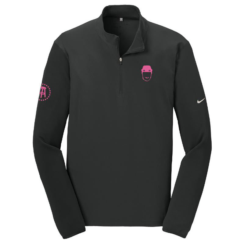 pink nike quarter zip