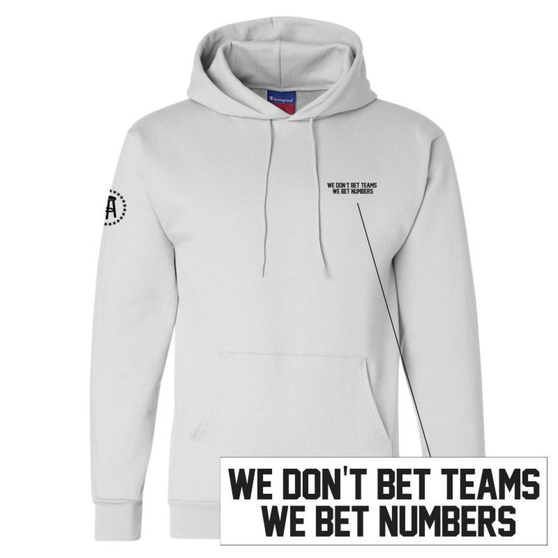 We Don T Bet Teams We Bet Numbers Lc Hoodie Barstool Sports Clothing
