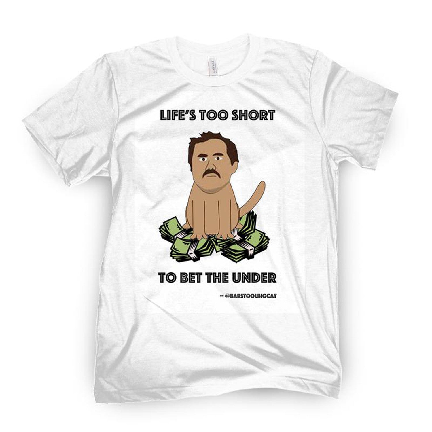 Life's Too Short to Bet The Under Hoodie | Barstool Sports Grey