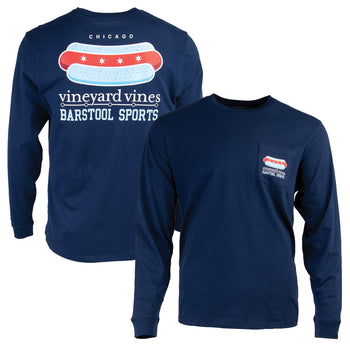 Barstool Sports Spittin' Chiclets Danbury Trashers Long Sleeve Tee, Men's, Large, Grey