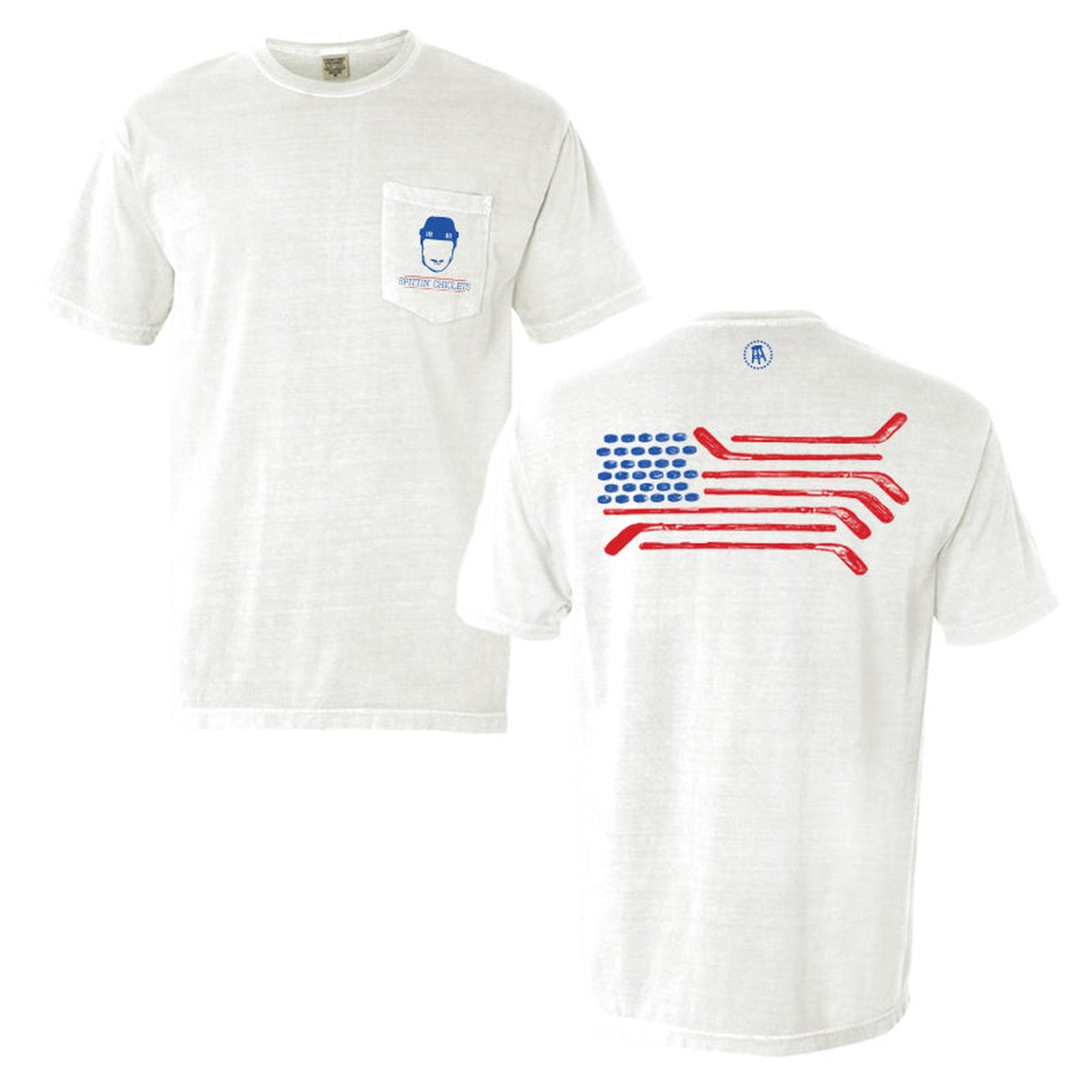 Spittin Chiclets Flag Pocket T-Shirt